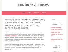 Tablet Screenshot of domainnameforumz.com
